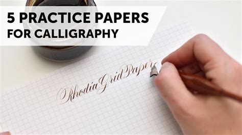 Rhodia Calligraphy Paper and Gridlines for practice calligraphy ...