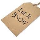 Christmas Gift Tags Let It Snow By Edge Inspired | notonthehighstreet.com