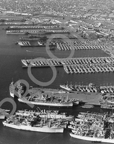 32nd Street Naval Station - aerial - c. 1950 - San Diego History Center