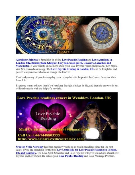 Famous & Best Love Psychic Reading in UK, London, Wembley-Astrologer ...