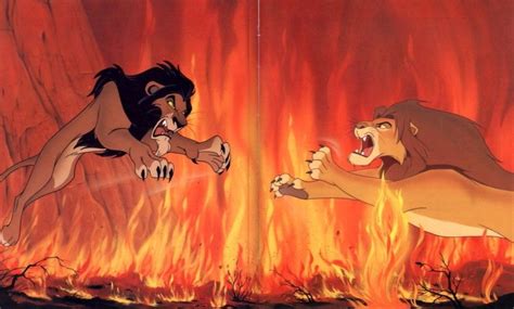 Lion King Mufasa And Scar Fight