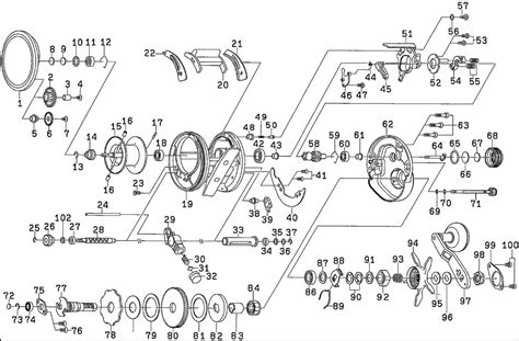 most complete fishing reels schematics