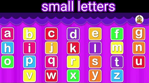 Alphabet song for kits। small letters।abcd। learn alphabet song। - YouTube