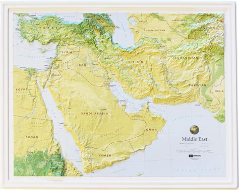 Buy Middle East Relief Map | Flagline