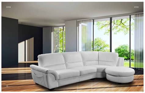 Leather Corner Sofa Bed With Chaise | Baci Living Room