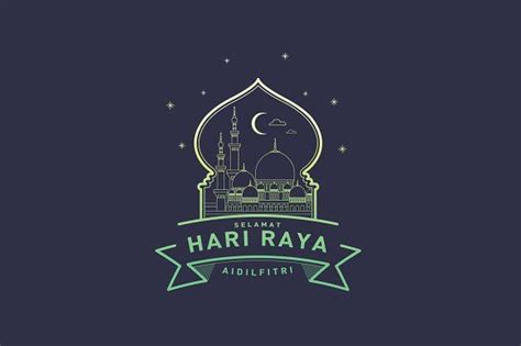 raya greetings template vector