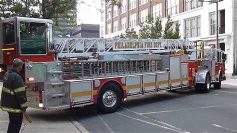 Philadelphia Fire Dept. Ladder 9 returning to quarters 7/30/12 New ...