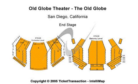 Old Globe Theatre - The Old Globe Seating Chart | Old Globe Theatre - The Old Globe Event ...