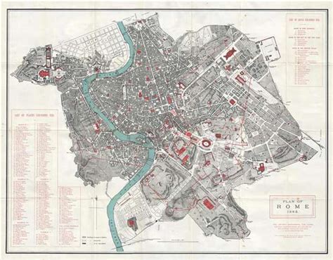 Plan of Rome.: Geographicus Rare Antique Maps