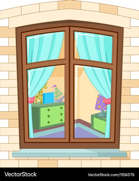 Cartoon window Royalty Free Vector Image - VectorStock