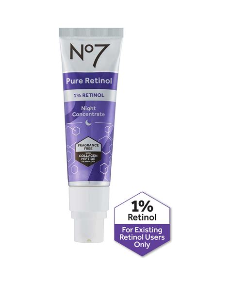 Buy No7 Pure Retinol 1% Retinol Night Concentrate 30ml online | Boots UAE