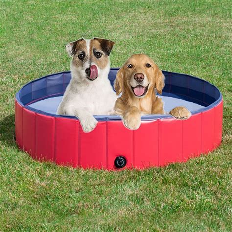 Foldable Dog Pool, Dog Pools for Large Dogs Portable PVC Pet Swimming ...