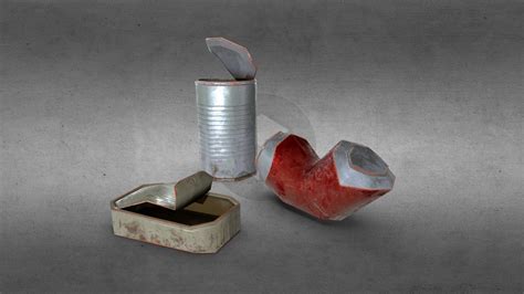 Cans - Dirty and Crumpled 3 Piece Set - Download Free 3D model by Sunbox Games (@sunboxgames ...