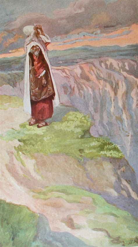 164.3/402 "Moïse voit de loin la terre promise" (Numbers 27:12) • invenit James Tissot • pinxit ...