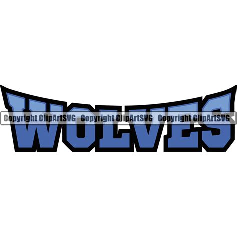 Wolves Sports Team Mascot Blue Logo Game Fantasy eSport Animal Vector ...