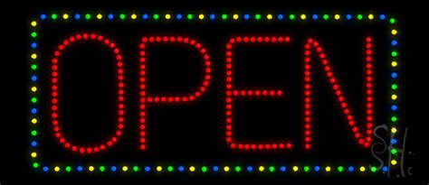 Open Animated LED Sign - LED Stock Signs - Everything Neon