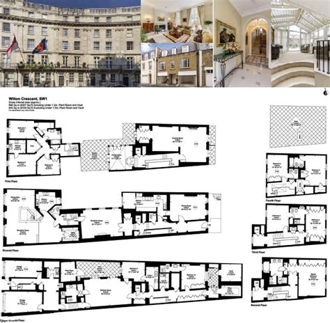 Floorplan for 10 bedroom terraced house for sale in Wilton Crescent ...