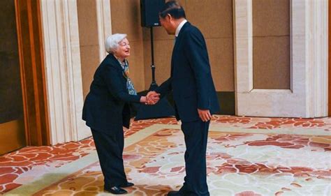 Janet Yellen repeatedly bows to Chinese official in 'protocol breach ...