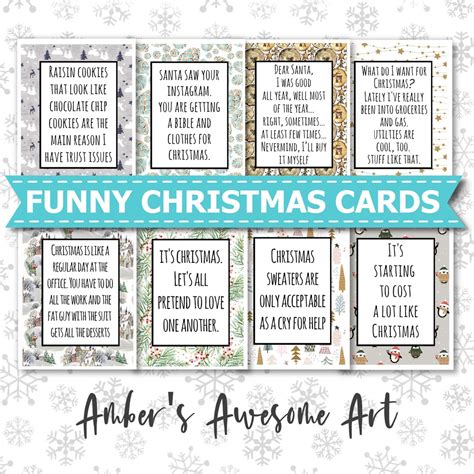 Funny Christmas Cards Funny Holiday Cards Funny Christmas - Etsy