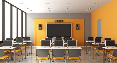 Salle De Classe Multimédia Contemporaine Vecteurs libres de droits et plus d'images vectorielles ...