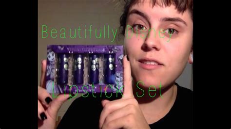 Beautifully Disney Haunted Mansion Mini Lipstick Set ~ review and swatches! - YouTube