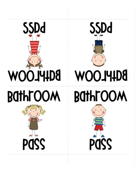 bathroom passes-1.pdf - Google Drive | Teaching inspiration, First grade, Classroom management