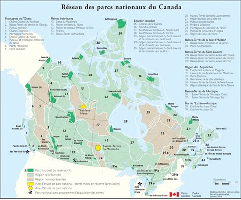 Canadian National Parks Map - Map Worksheets