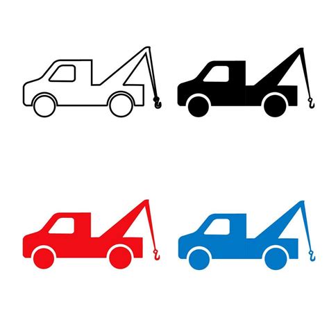 Abstract Tow Truck Silhouette Illustration 25845957 Vector Art at Vecteezy