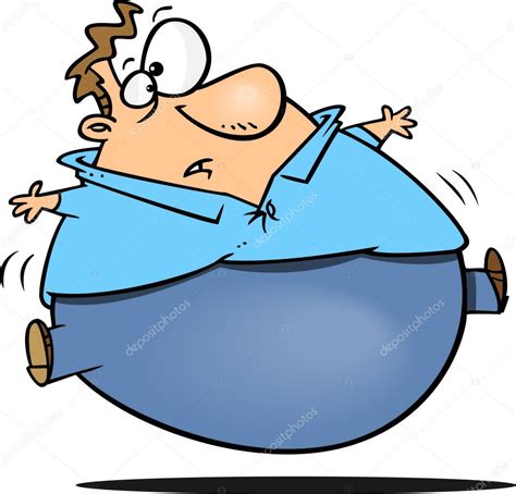 Cartoon Fat Man Stock Vector Image by ©ronleishman #14003275