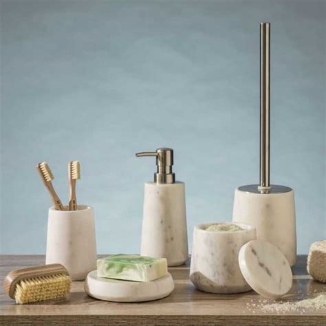 Marble Bathroom Accessories | White Uk Effect - Smithers of Stamford ...