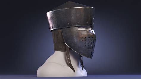 medieval helmet 3d model