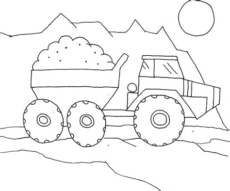 Free Tonka Coloring Pages