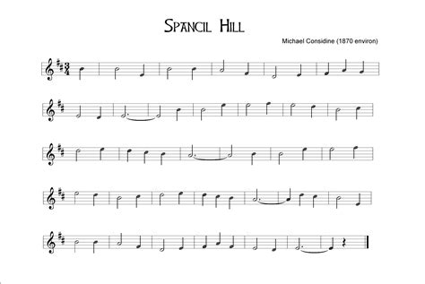 Irish Folksong Spancil Hill Sheet Music PDF Notes, Chords, 40% OFF