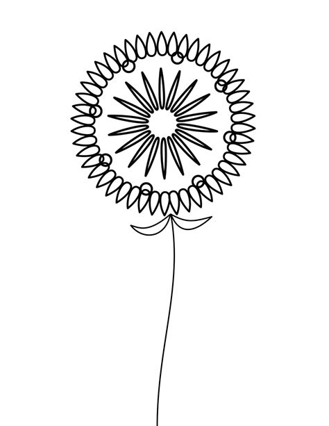 floral coloring page | Spiral Geometric Flower Coloring Page | Coloring-Pages.me | Coloring ...