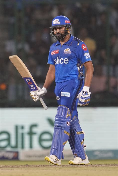 Rohit Sharma scored his first IPL half-century since April 2021 ...