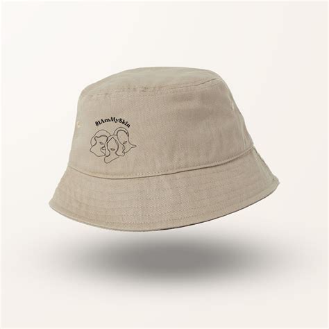 I Am My Skin Bucket Hat (Beige) | The Scoop Asia