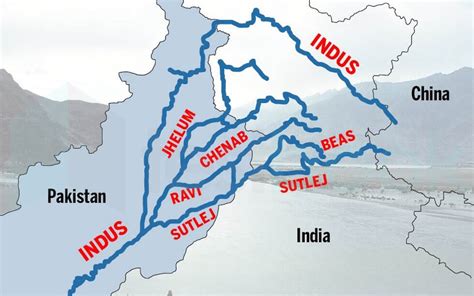 Sutlej River Map