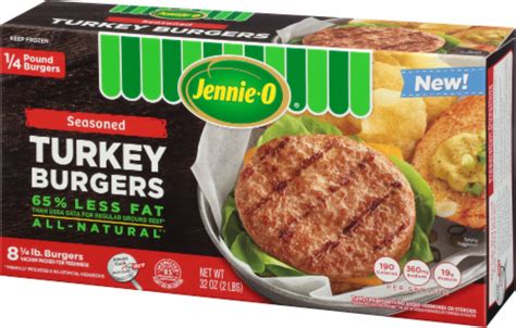 Jennie-O Seasoned Turkey Burgers, 8 ct / .25 lb - Kroger