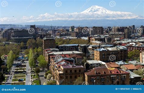 View of the Majestic Mount Ararat from Yerevan. Editorial Photo - Image ...