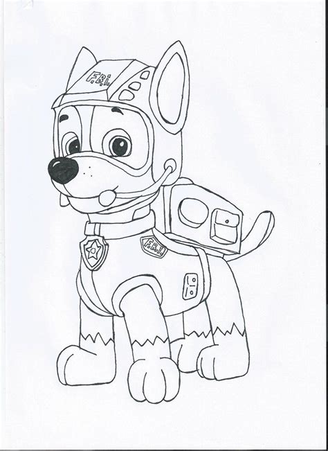 Chase Paw Patrol Coloring Page Chase Paw Patrol Coloring Pages ...