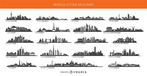 19 Famous Cities Skylines Including Paris London Sidney And More ...