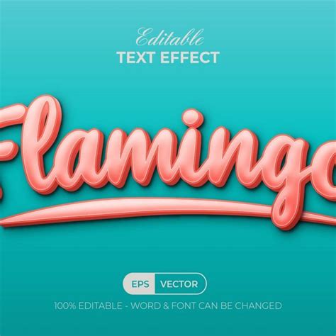 Flamingo Text Effect Style | Text effects, Text, Word fonts