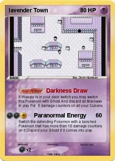 Pokémon lavender Town 7 7 - Darkness Draw - My Pokemon Card