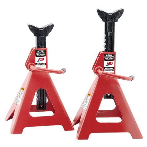 ATD 7446 6 Ton Ratchet Style Jack Stand Pair - Walmart.com - Walmart.com