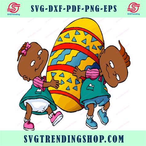 Lil DeVille And Phil DeVille African American Rugrats SVG, svg, dxf, Cricut, Silhouette Cut File ...