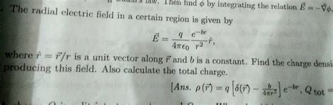 [Physics] How to find volume charge density from Electric field – Math ...