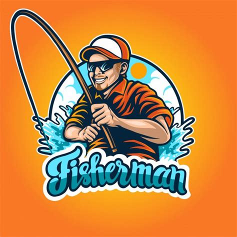 Fisherman Logo Premium Illustration in 2021 | Fisherman illustration, Fisherman logo, Fisherman ...