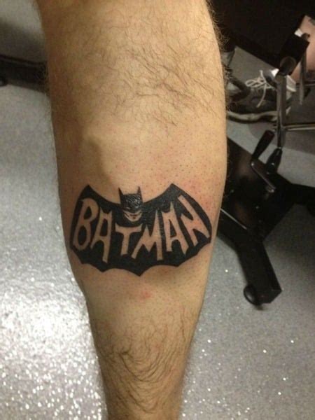 Batman Minimalist Tattoo I would never get this but thought it was neat