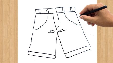 Shorts Drawing | How to Draw Short Pants Easy Step by Step - YouTube