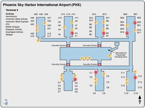 Sky Harbor Terminal Map ~ CINEMERGENTE